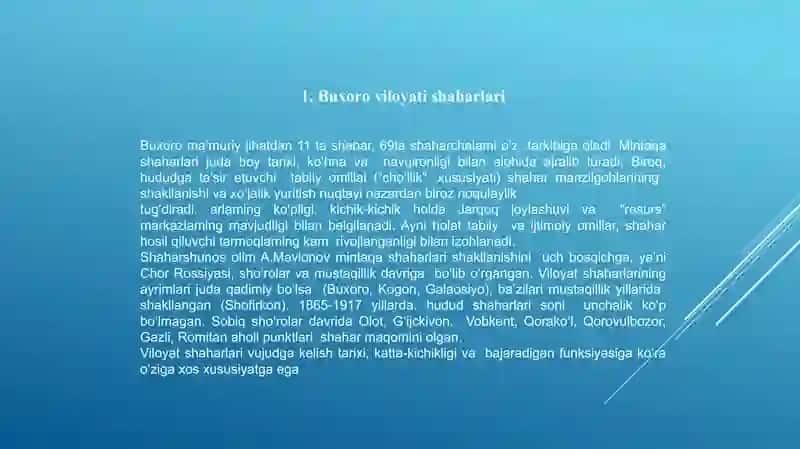 ZARAFSHON IQTISODIY RAYON SHAHARLARI 3