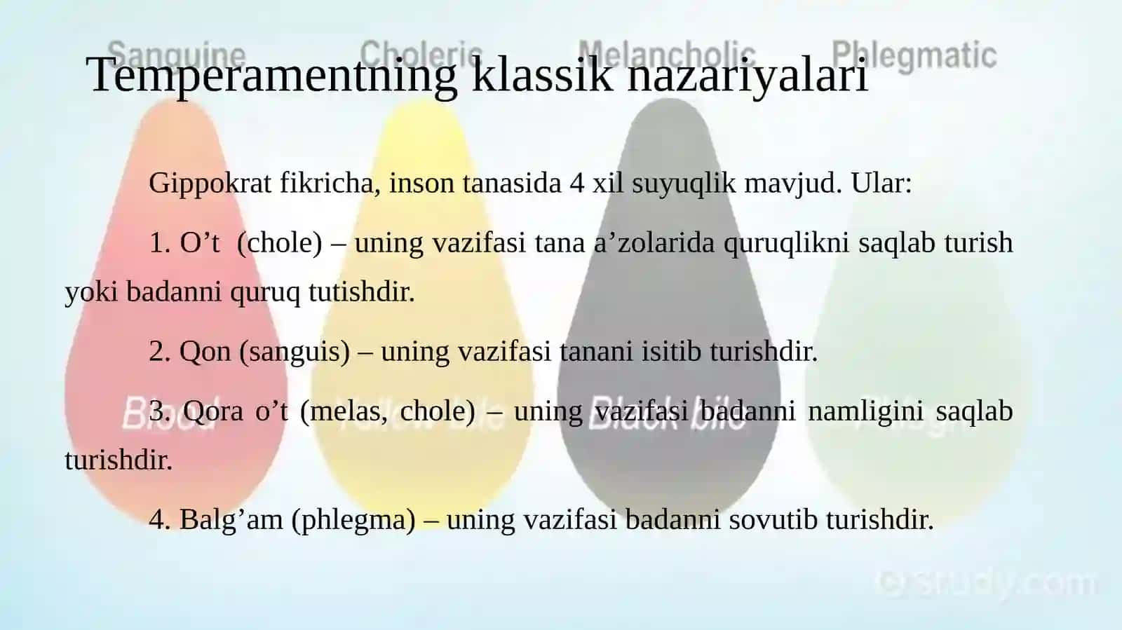 Temperament haqida tushuncha. 3