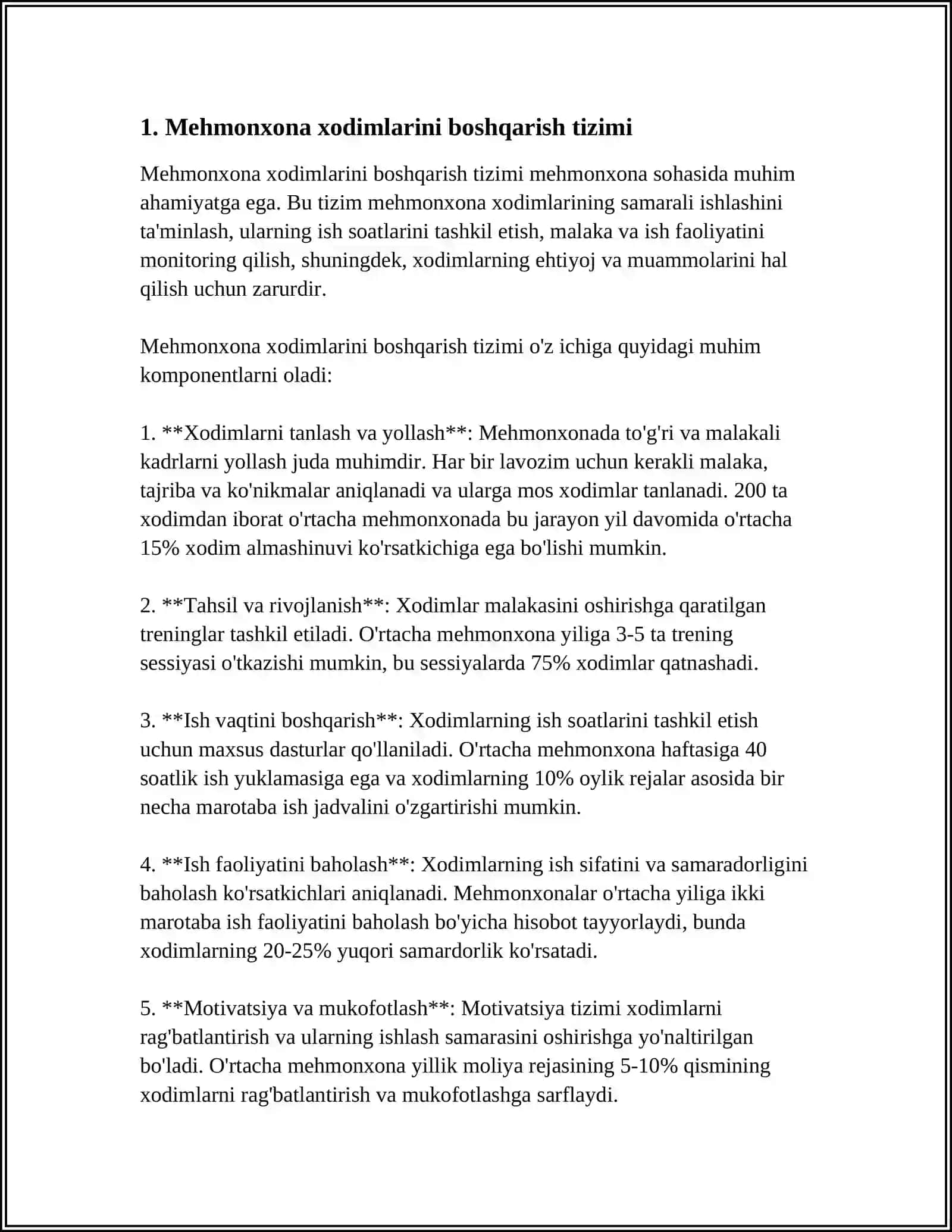 TURIZM VA MEHMONXONA KORXONALARIDA MEHNATNI TASHKIL ETISH VA ISHCHILARNI BOSHQARISH 3