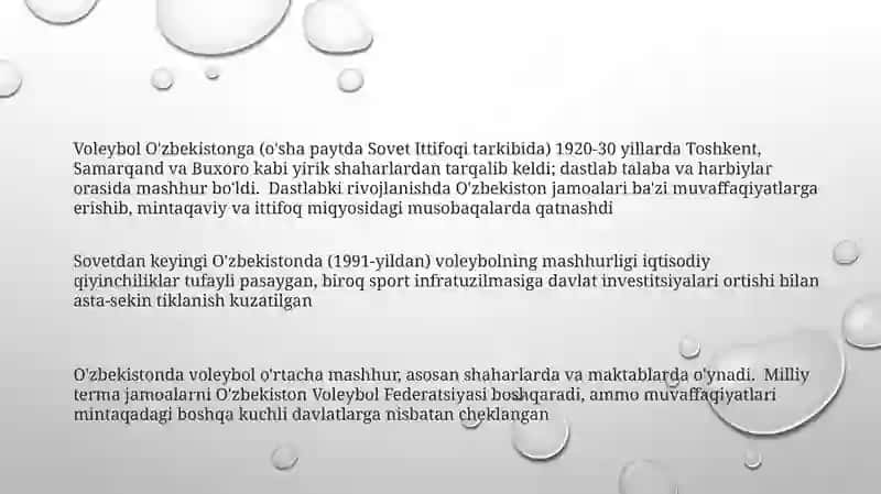 Voleybol tarixi O'zbekistonda 3