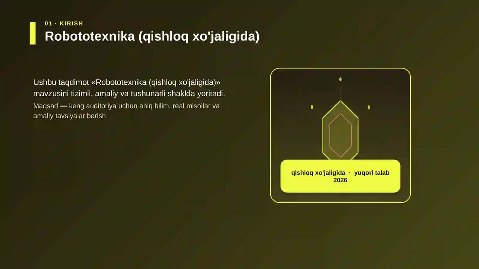 Robototexnika (qishloq xo'jaligida) 3