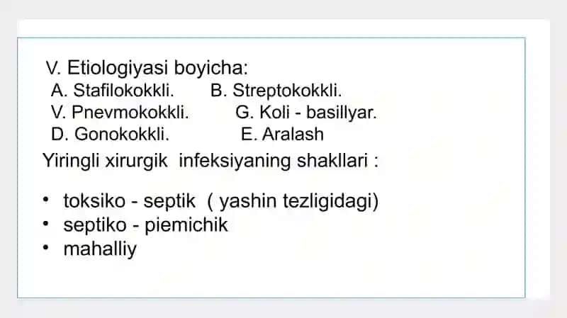 Yumshoq to'qimalar yiringli yallig'lanish kasalliklari 3
