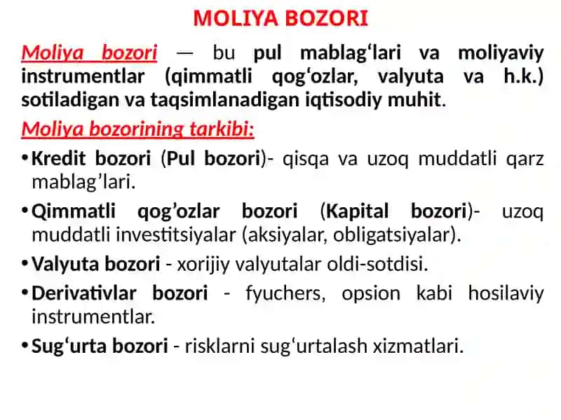 Moliya bozori 3