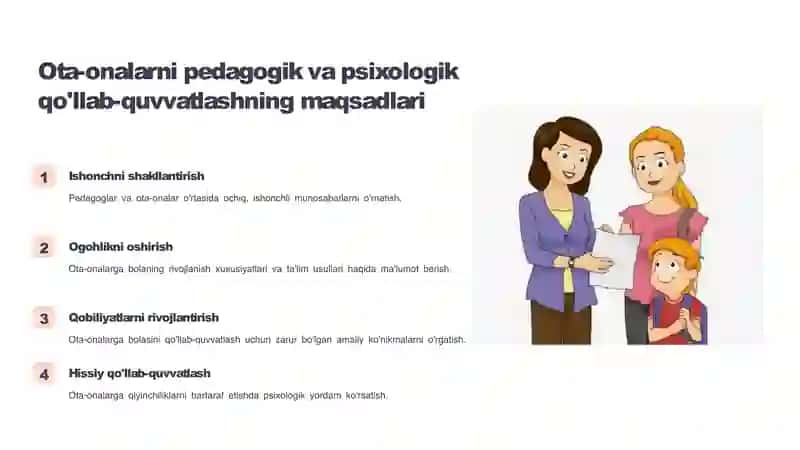 Ota-onalar bilan hamkorlikda pedagogik va psixologik yordam 3