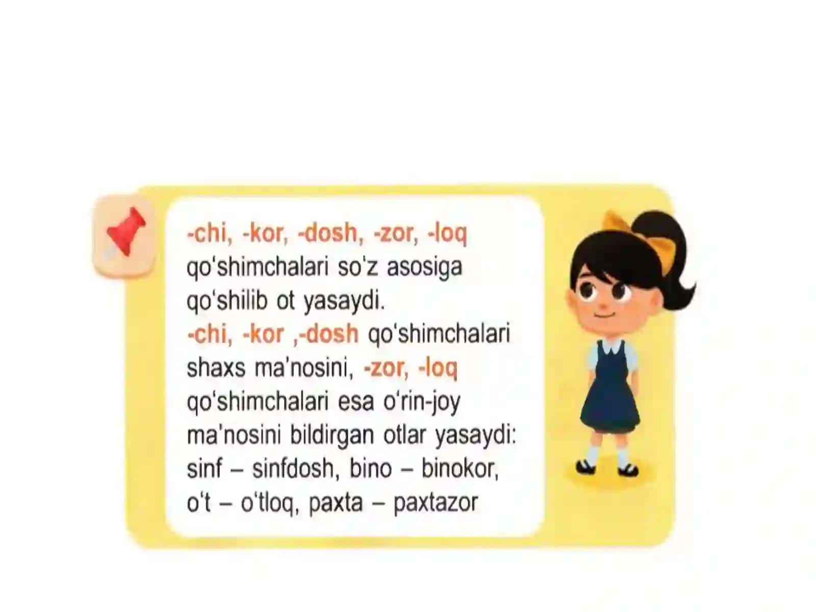 Ot yasovchi qo`shimchalar 3