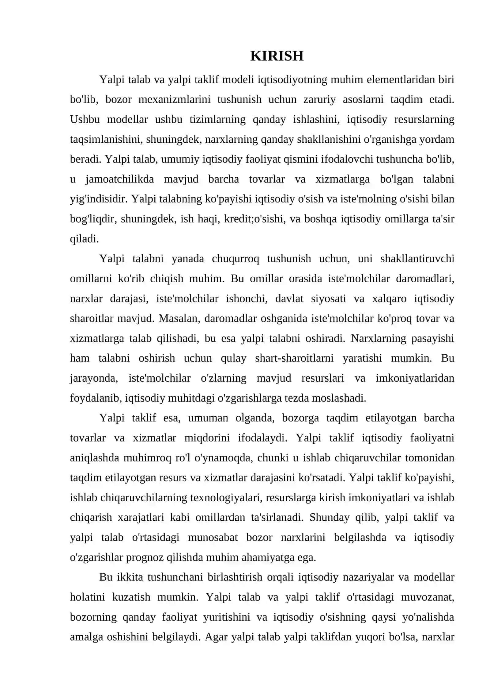YALPI TALAB - YALPI TAKLIF MODELI 3