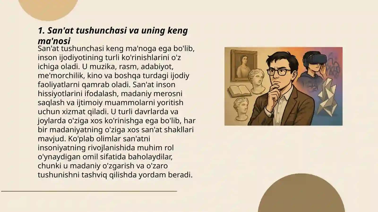 San'at tushnavhasining keng va tor ma'noga ega ekanligi 3