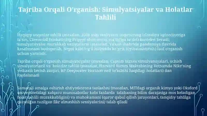 Mutaxassislik fanlarini o'qitishda dars shakllari 3