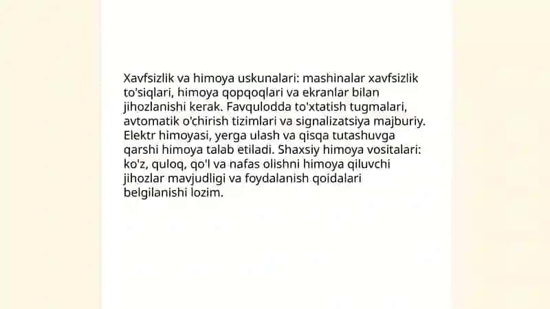 Xavfsizlik va himoya uskunalari 3