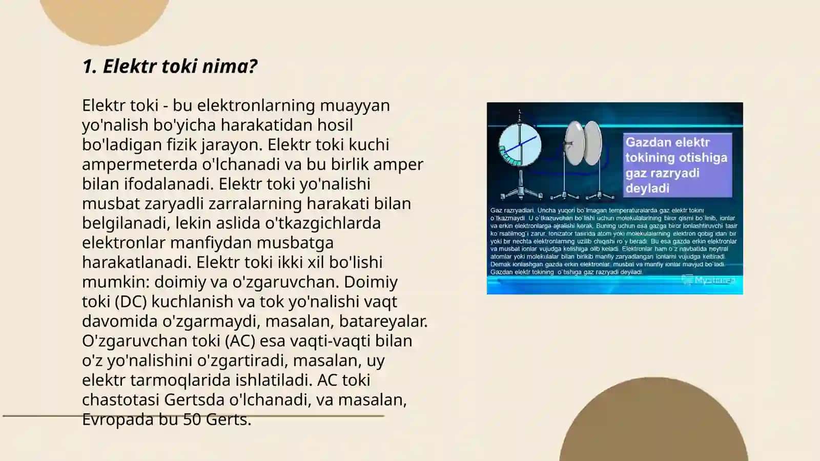 Elektr tokining quvvati 3