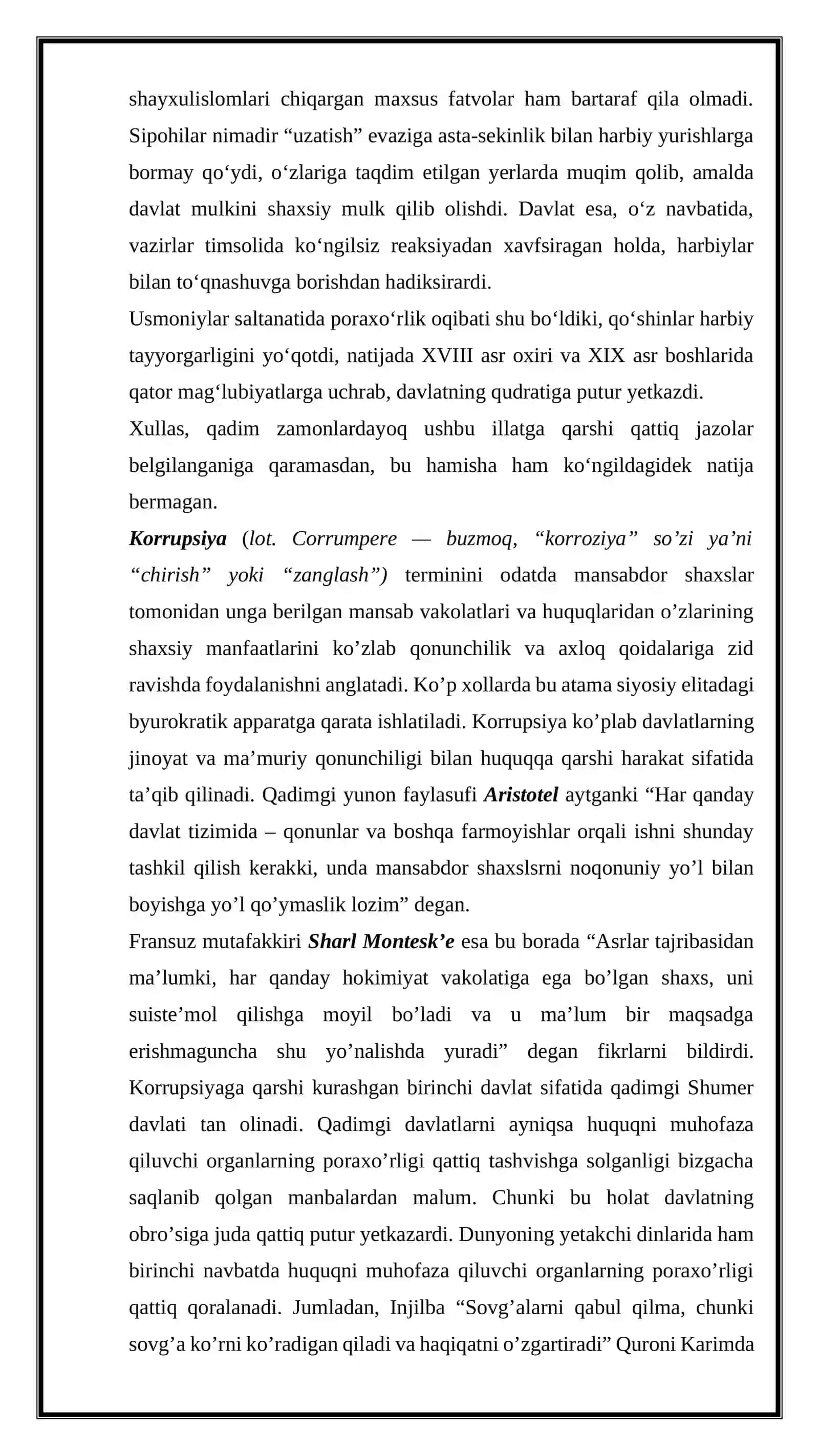 Korrupsiya va uning evolyutsiyasi 3