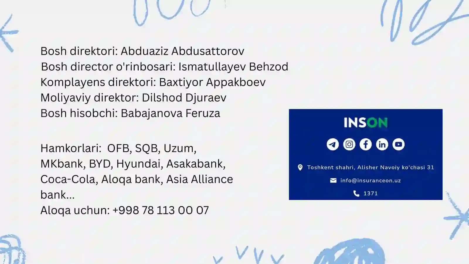 INSON Sugʻurta Kompaniyasi swot tahlili 3