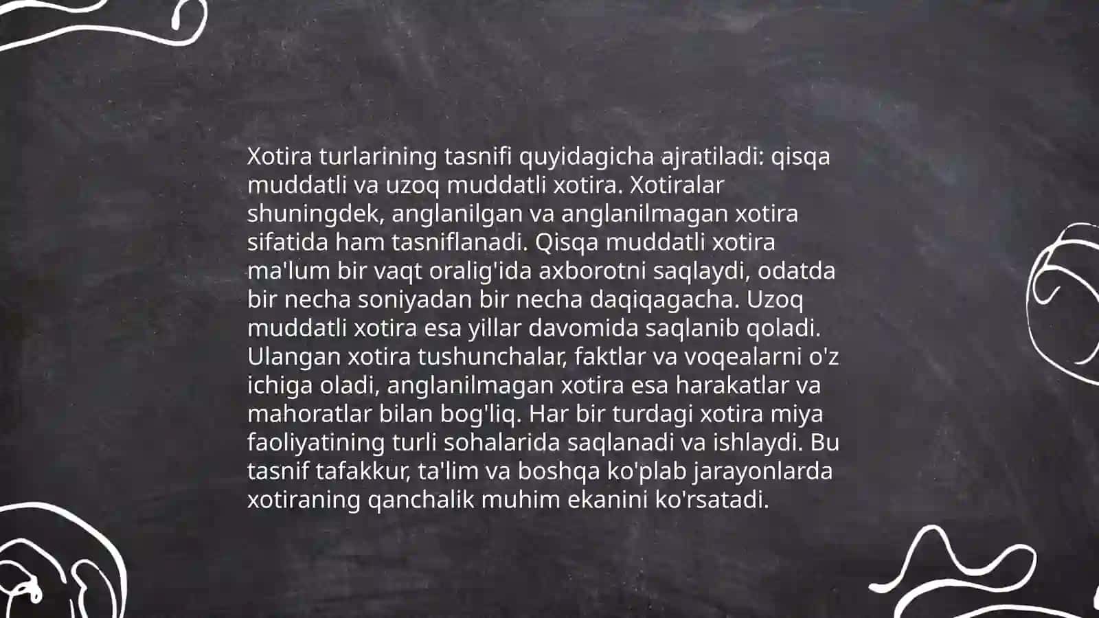 Xotira turlari va uning jarayonlari 3