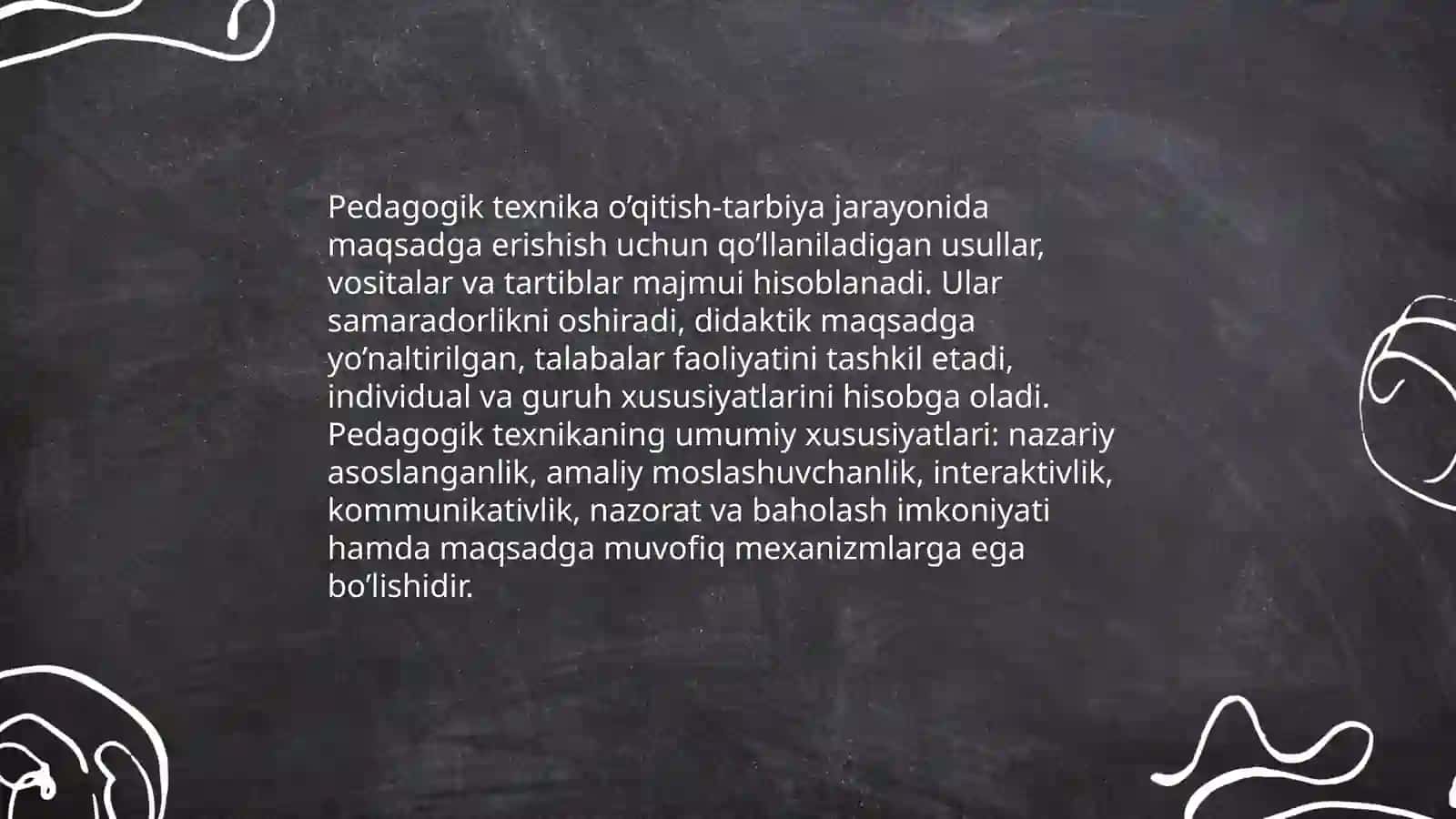 Pedagogik texnikaning xususiyatlari 3