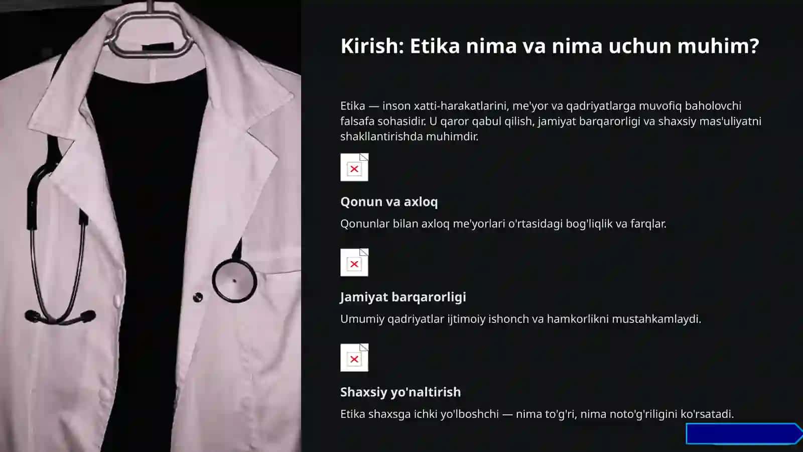 Bioetika fanidan tayyorlagan vazifasi 3