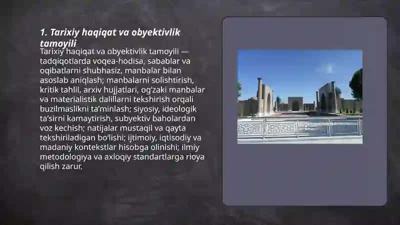 Tarixiy haqiqat va obyektivlik tamoyili 3