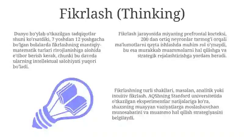 Fikrlash (Thinking) 3