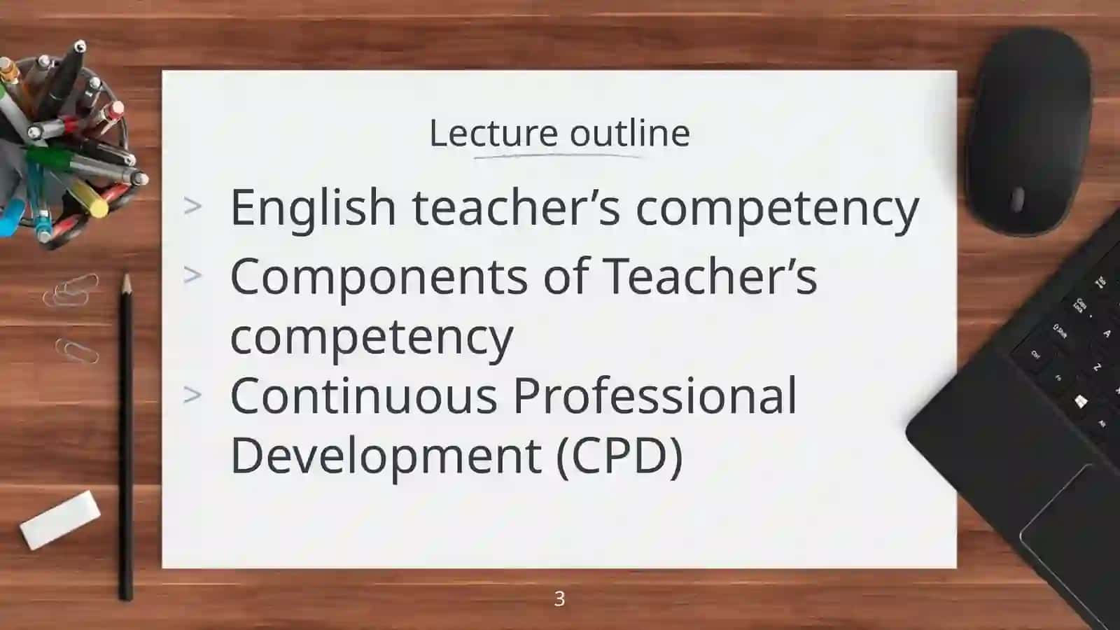 Developing the professional competence of a foreign language teacher in the system of continuous education 3