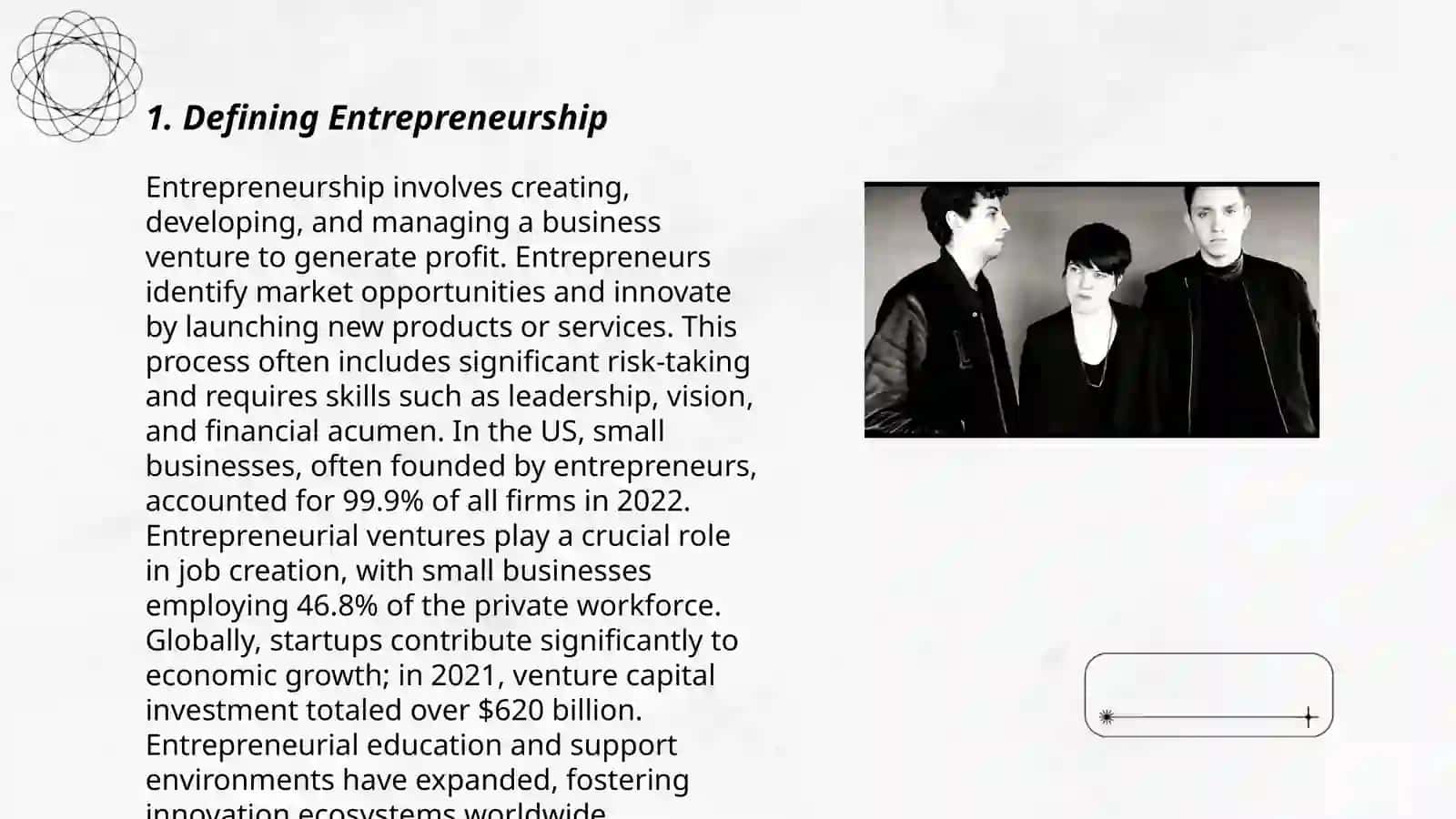 Understanding the labor of the enterprinorship 3