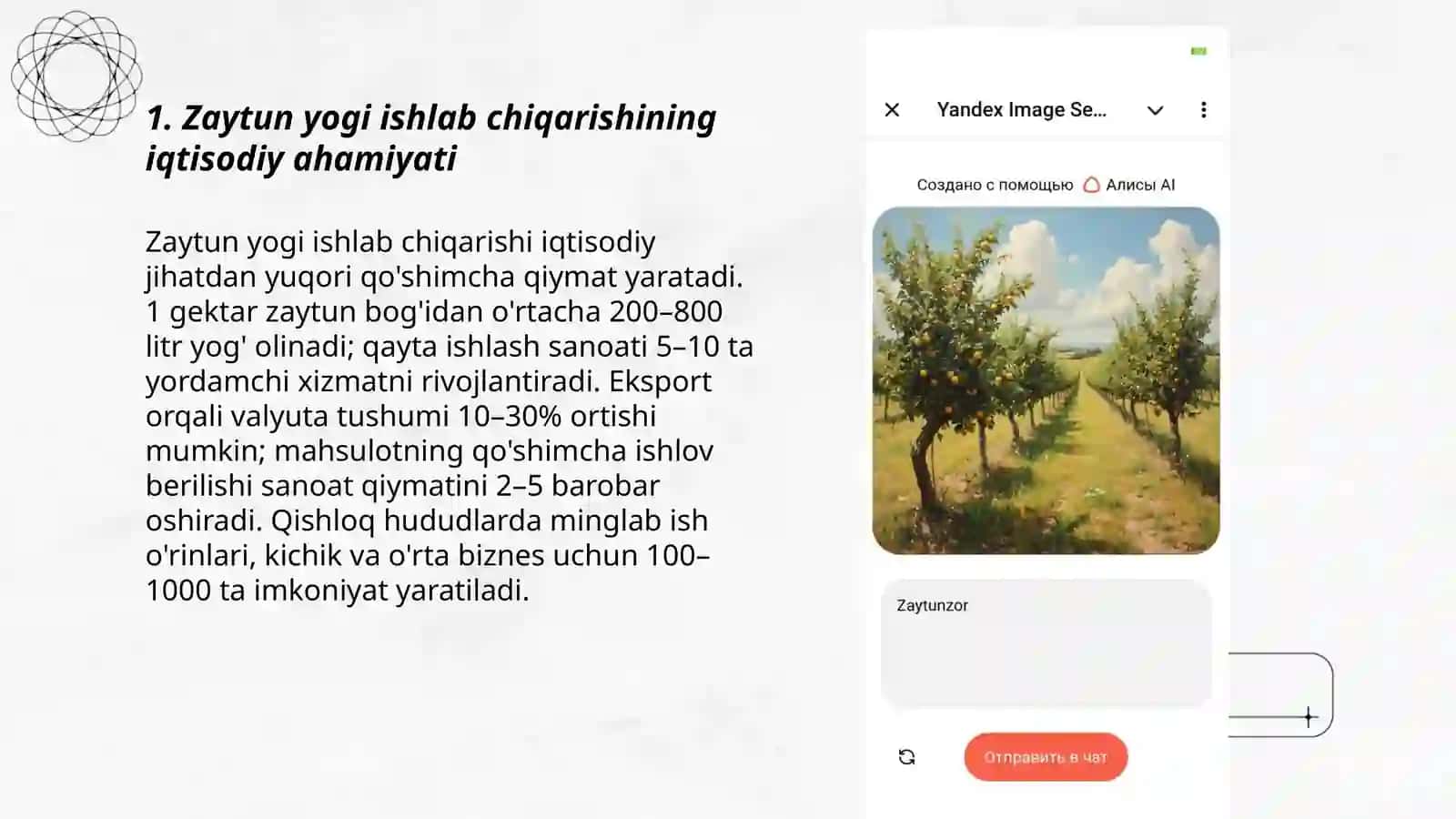 Zaytun ôsimliĝining ahamiyati 3