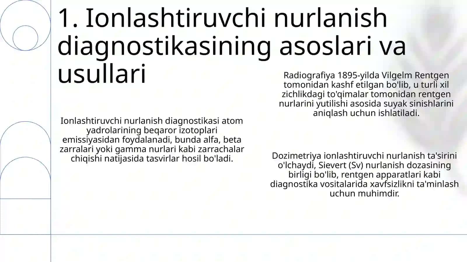 Ionlashtiruvchi nur diagnostika usullari 3