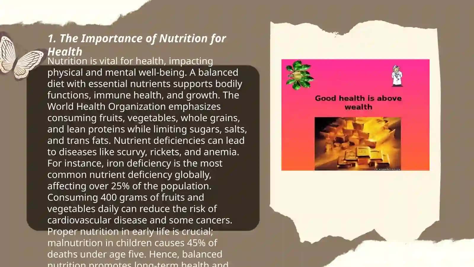 Health is wealth haqida 3