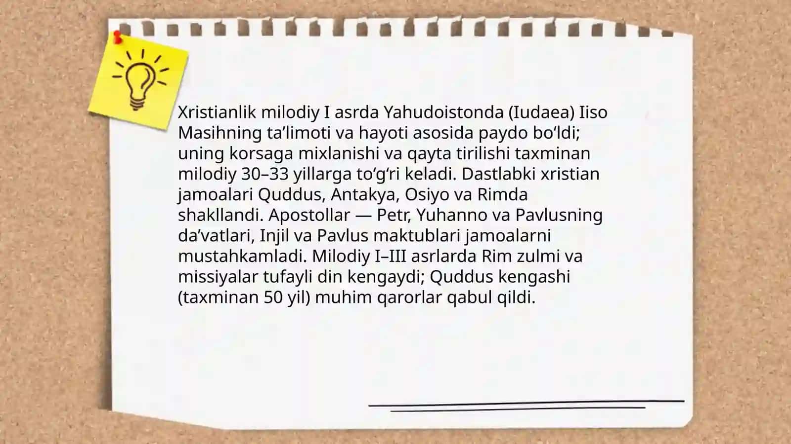 Xristianlik dini tarixi va gʻoyalari 3