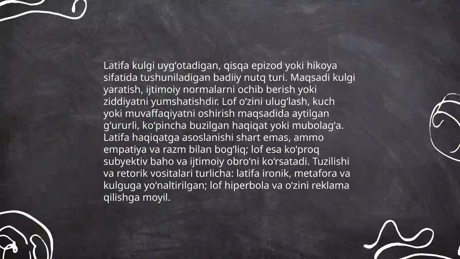 Latifalar va loflar tahlili 3