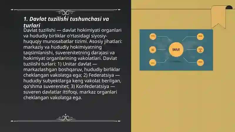 Davlatning tuzilish shakllari 3