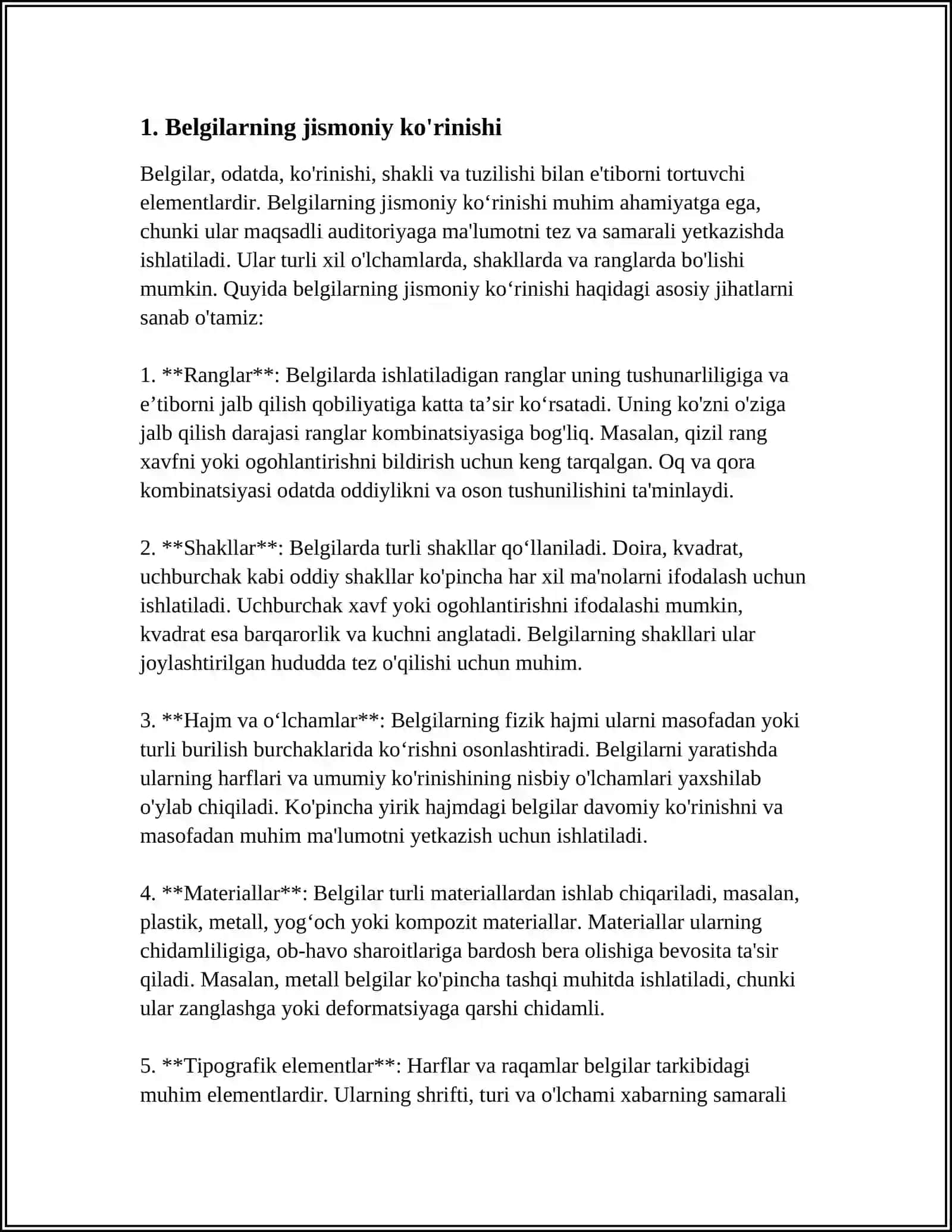 BELGILARNING JNSGA BRIKAN HOLDA IRSILANISHI 3