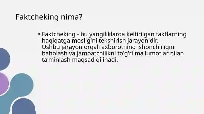 Faktcheking instrumentlari to'plami 3