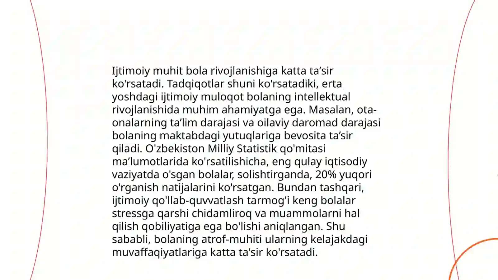 Bolaga tashqi muhitning ta'siri 3