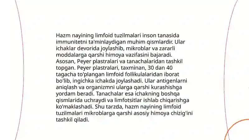 Hazm nayining limfoid tuzilmalari 3