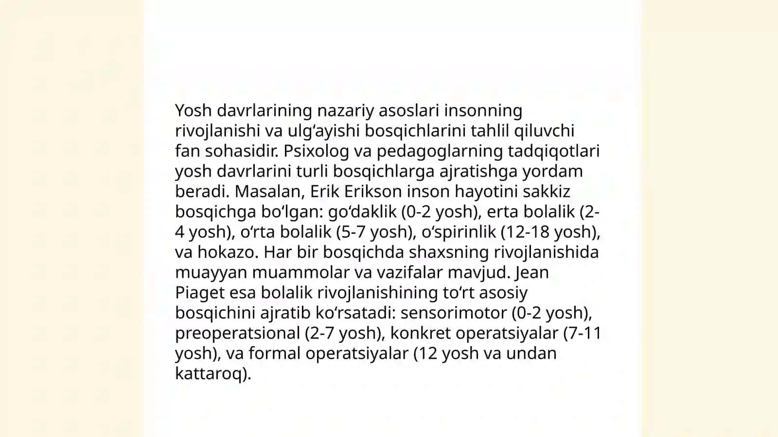 Yosh davrlari psixologiyasi 3