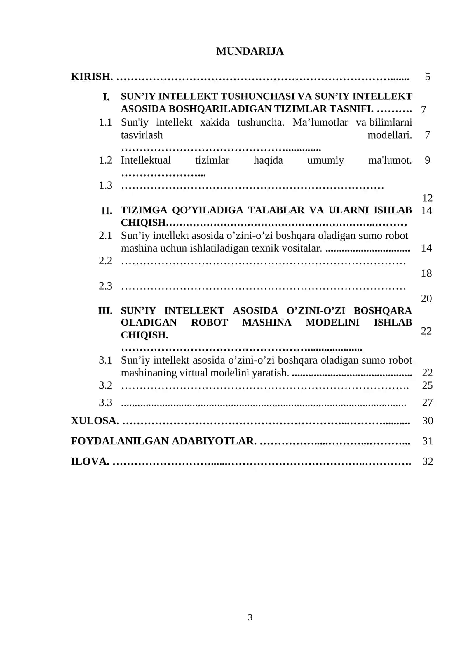 Sun’iy intellekt asosida robot mashina modelini ishlab chiqish 3