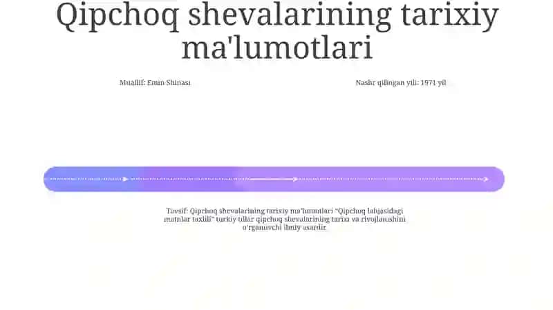 Qipchoq Lahjasidagi Matnlar Tahlili 3