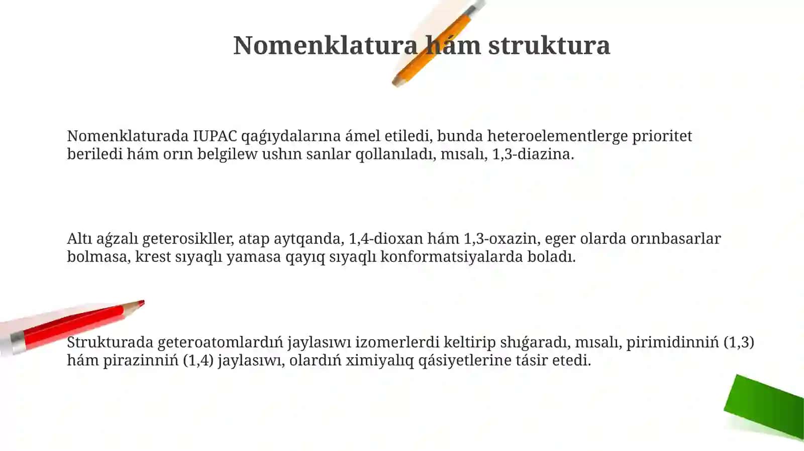 Altıaǵzalıhámekigeteroatomlıgeterocikillibirikpeler 3