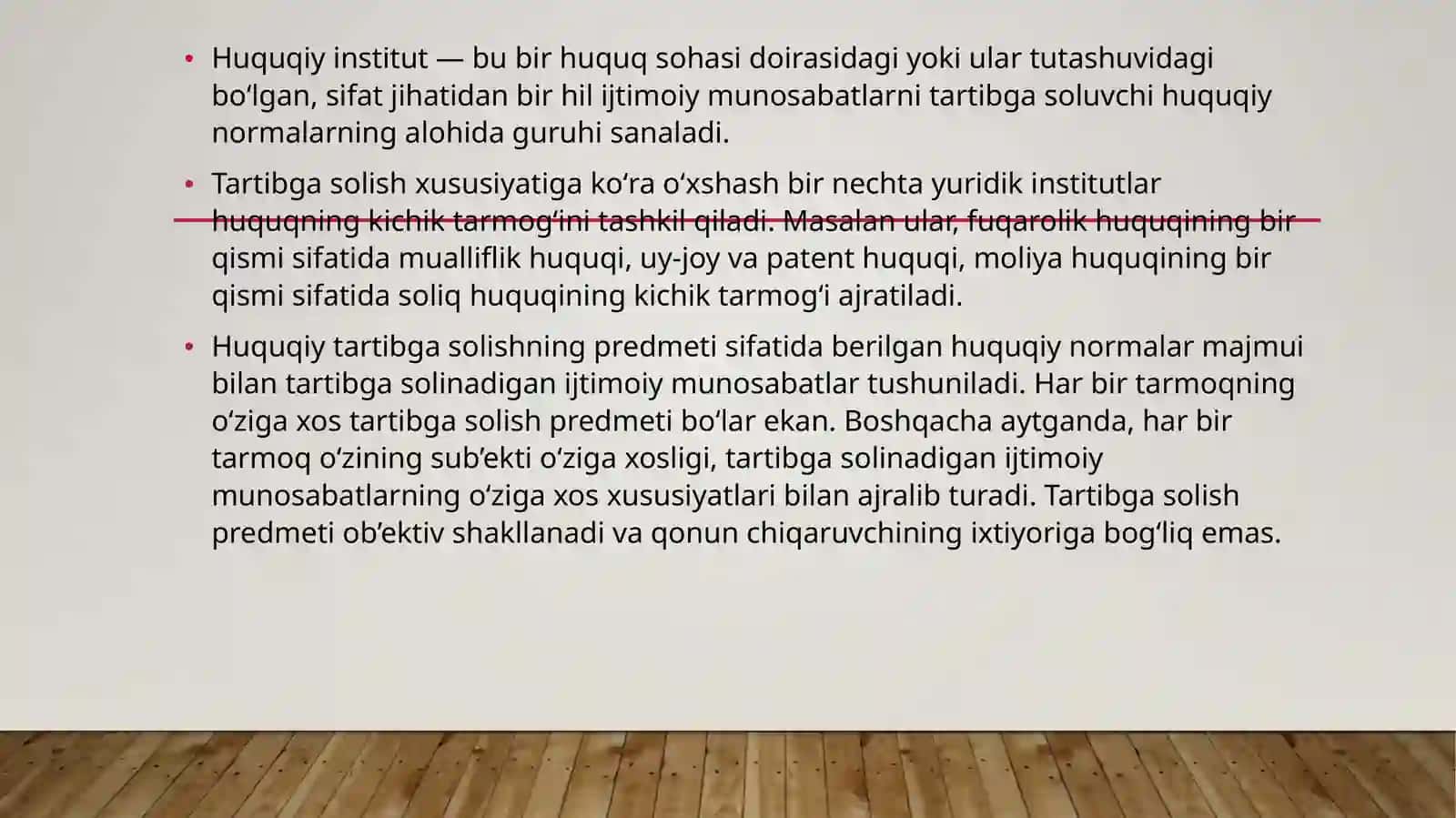 Huquq tizimi haqida 3