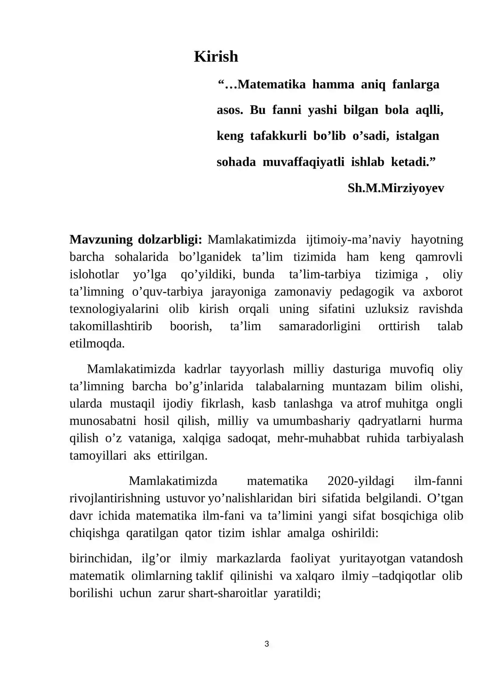 Differensial hisobning asosiy teoremalari 3