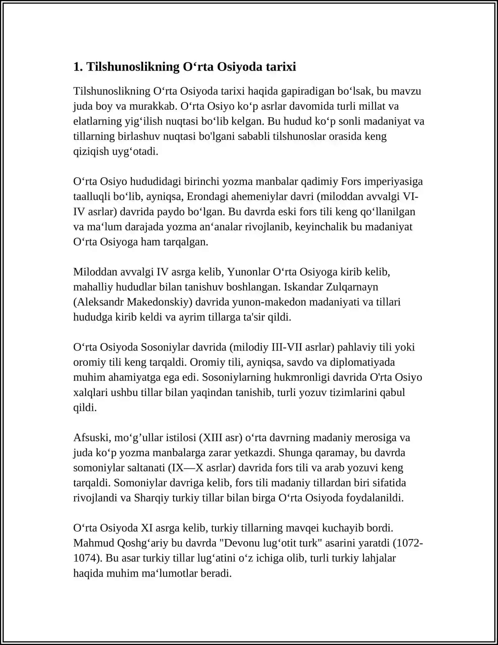O‘RTA OSIYODA TILSHUNOSLIKNING RIVOJLANISHI 3