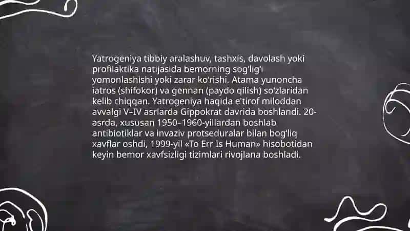 Yatrogeniya va uning turlari 3