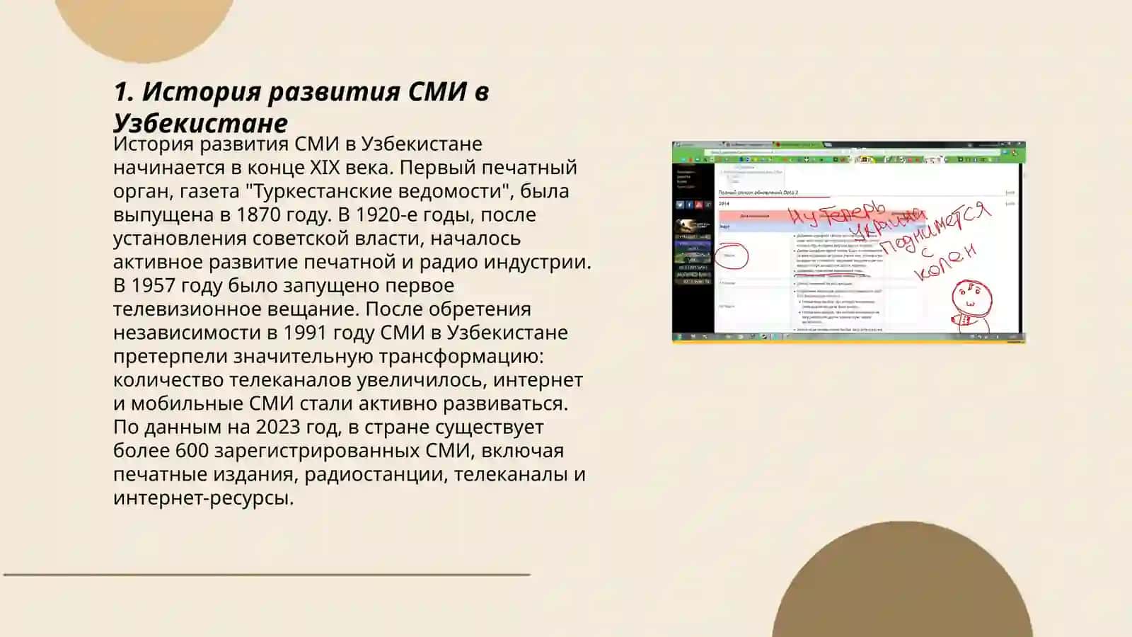 Деятельность СМИ в республике Узбекистан 3
