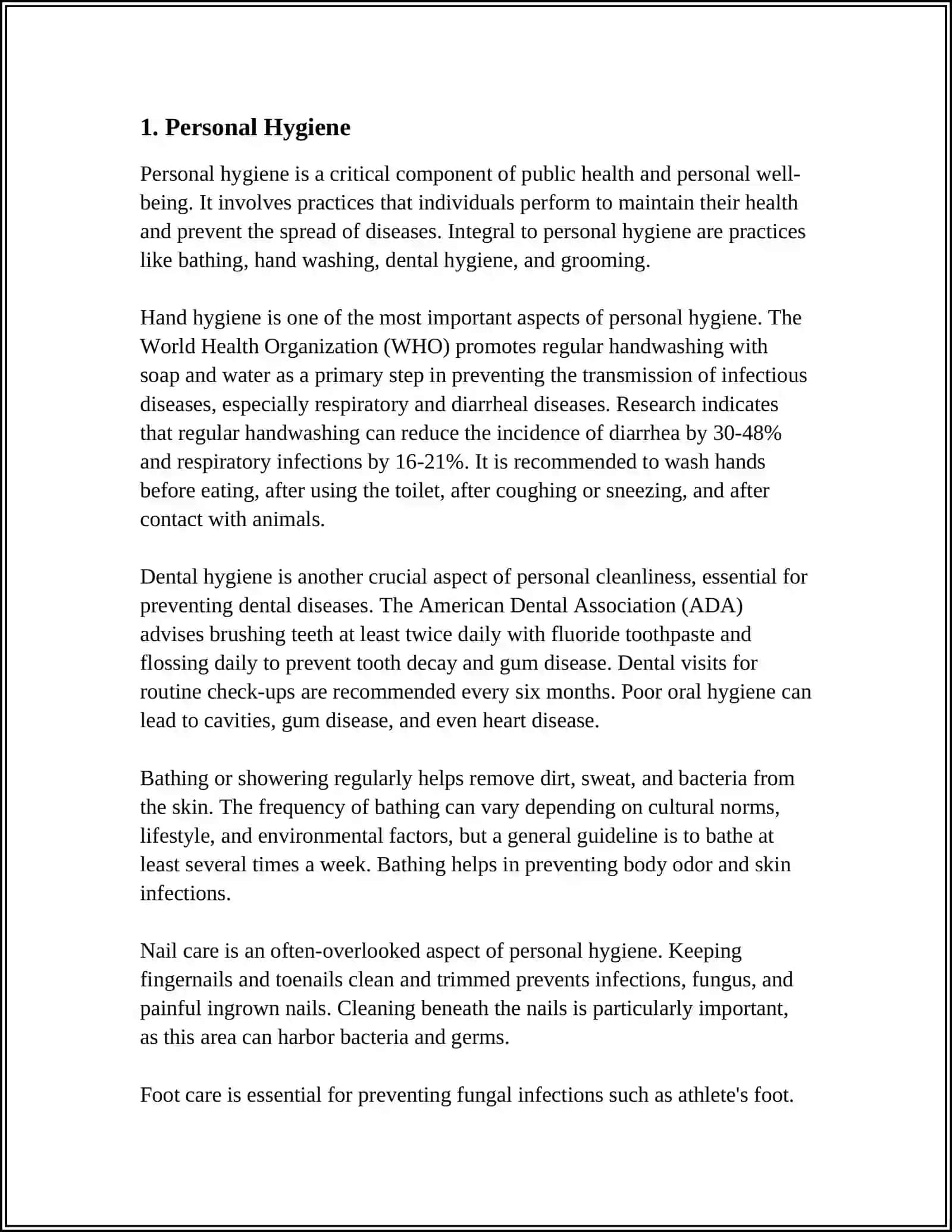 Referat on Hygiene 3