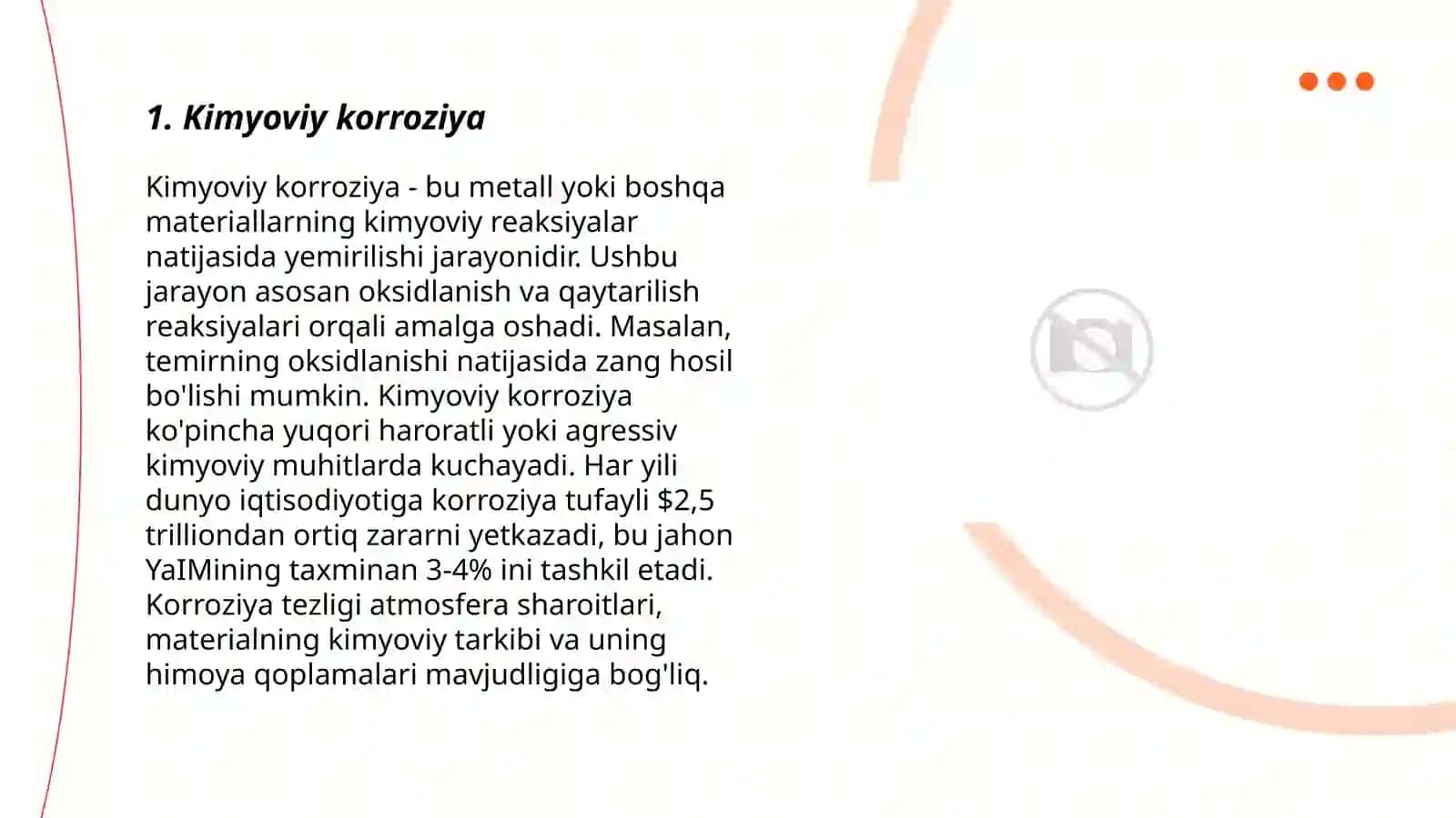 Metallar korroziyasi nimaga boğliq 3