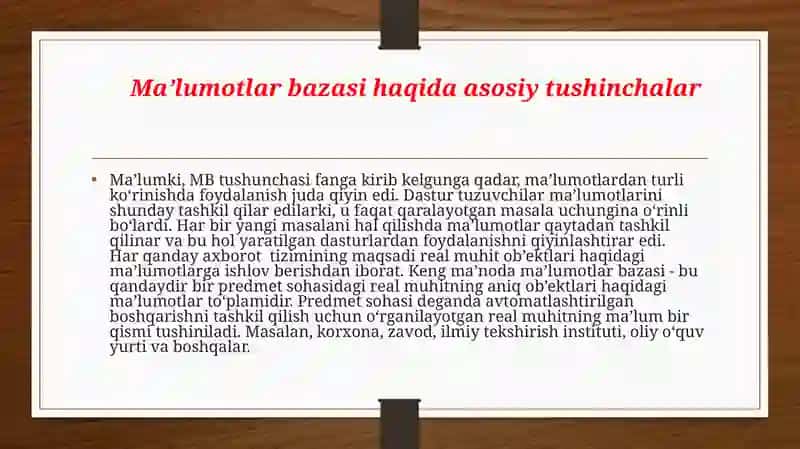 Malumotlarbazasi modeli 3