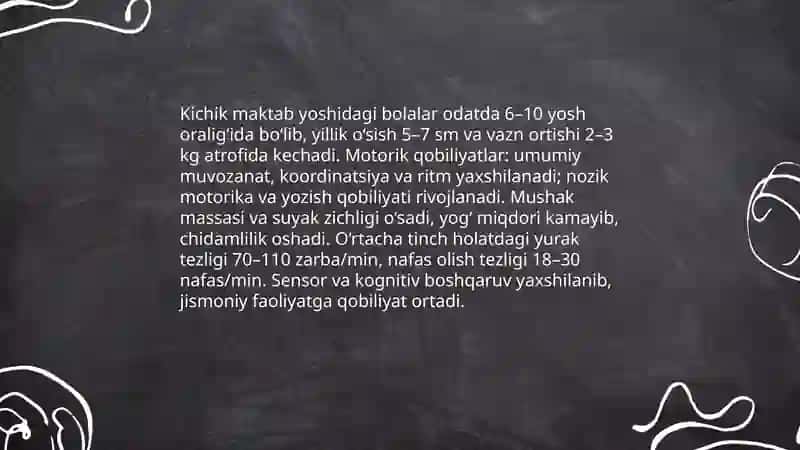 Kichik maktab yoshi 3