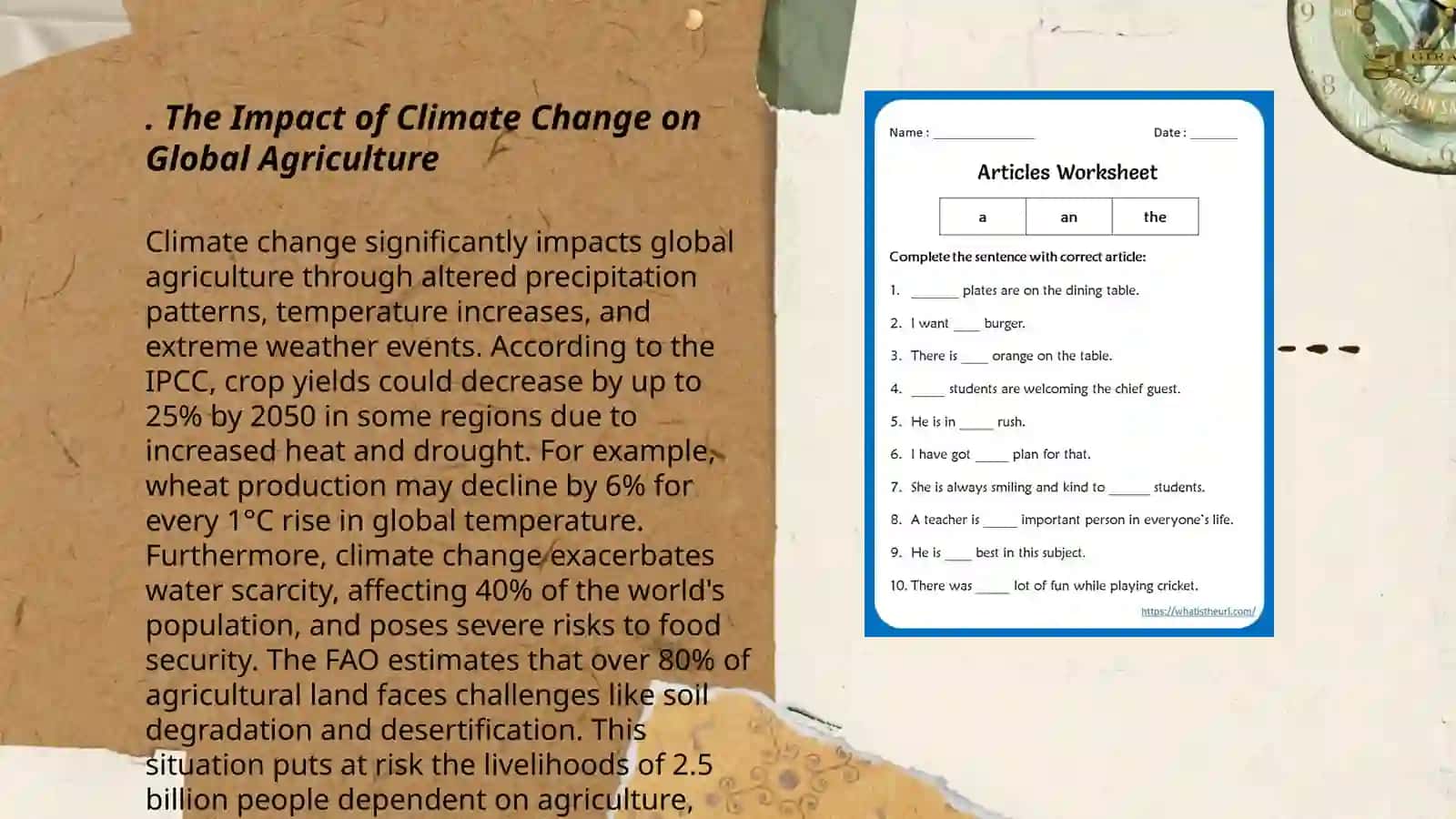 The Impact of Climate Change on Global Agriculture 3
