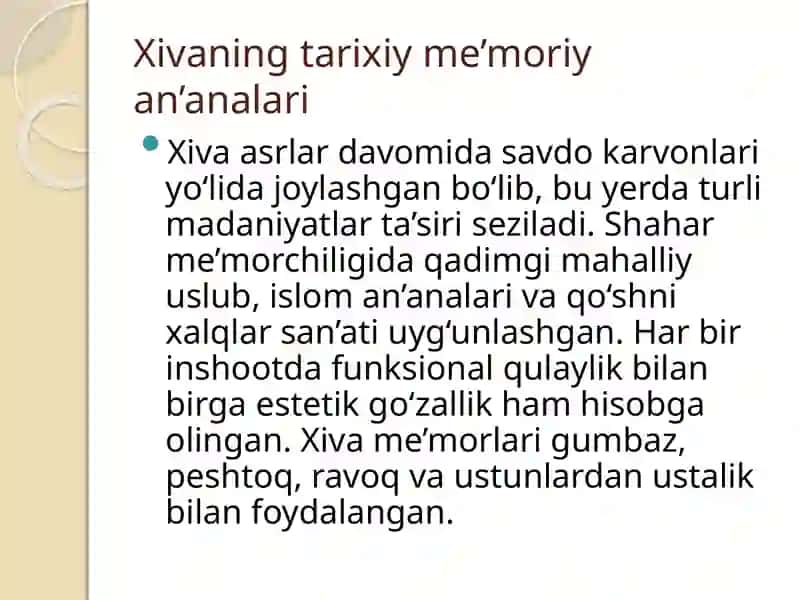 Xiva me’morchiligi 3
