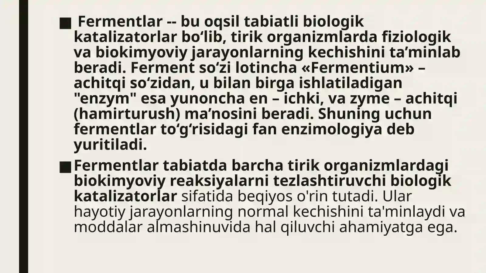 Fermentlar va Ularning Turlari Sinflanishi 3
