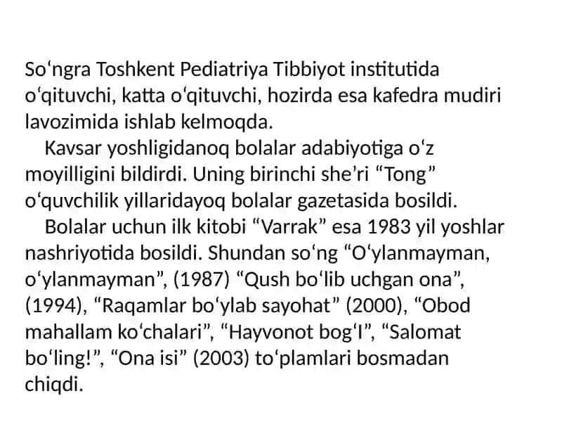Kavsar Turdiyeva sheʼriyatida bolalik aksi 3